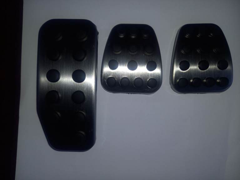 Honda cars aftermarket sports chrome foot pedal covers set of 3