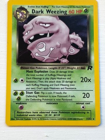 1995 weezing pokemon card value 026/165 - 151 Pokmon Hit Points80 HP Form Koga's Weezing 1st Edition -