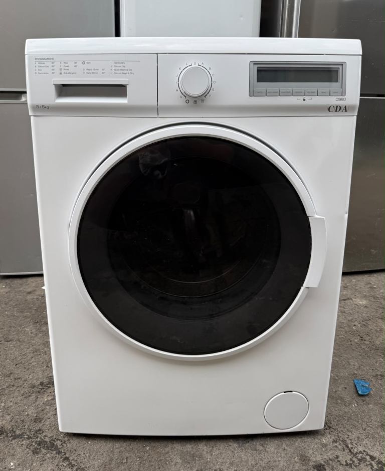 1 CDA 8kg 1400 rpm White Colour Digital Washer Dryer With Free Delivery 🚚 