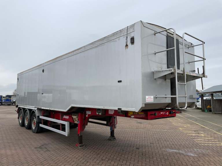 CRANE FRUEHAUF 67 CU-YD ALUMINIUM BULK TIPPING TRAILER