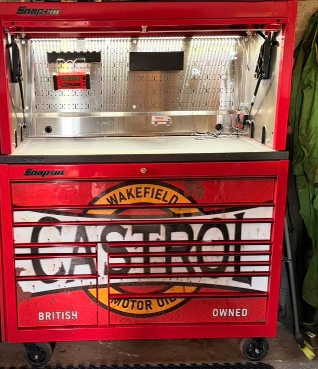 Snap-on CASTROL Tool Storage Cabinet – Good Condition