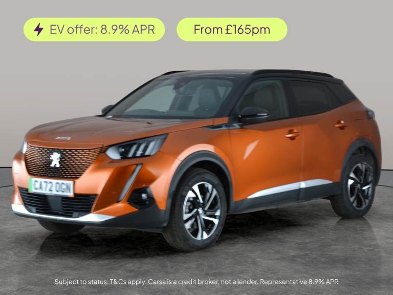 2022 Peugeot E-2008 50kWh GT SUV 5dr Electric Auto (7kW Charger) (136 ps) - LED - REVERSE CAM - S...