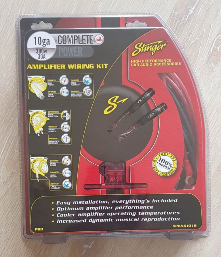 Stinger SPK56101R COMPLETE 10-GA WIRING KIT