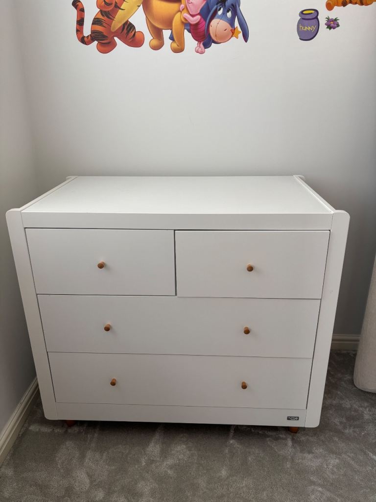 Tutti Bambini baby wardrobe (Siena) - Solid Beech Wood 4 Drawer
