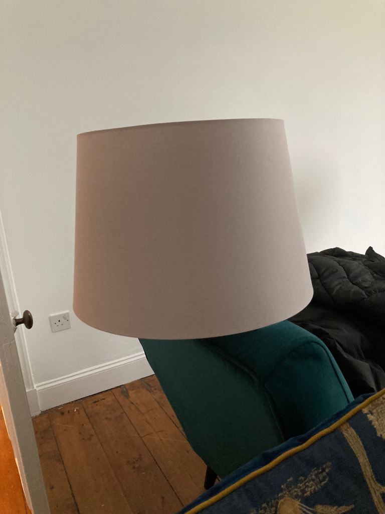 Large light grey lampshade 