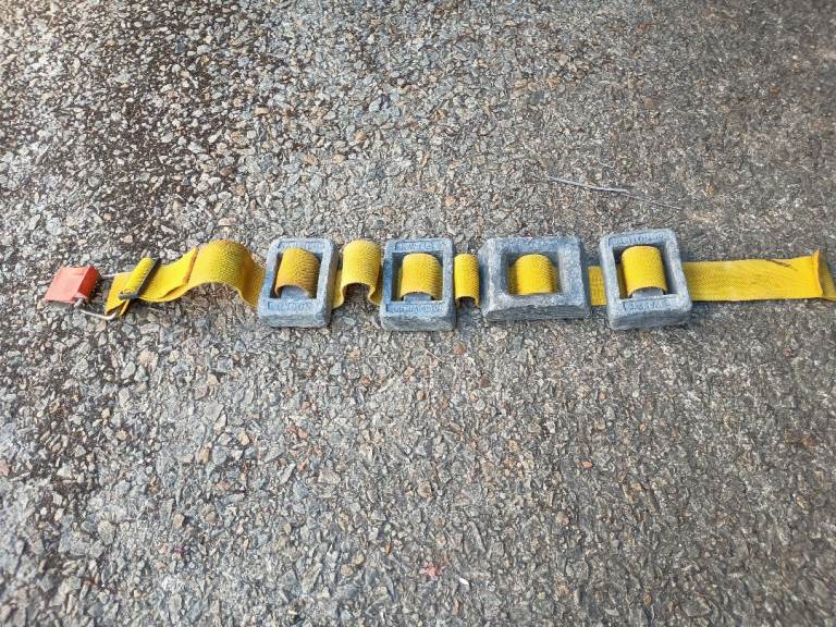 Divers weight belt with weights approx. 8 Kg