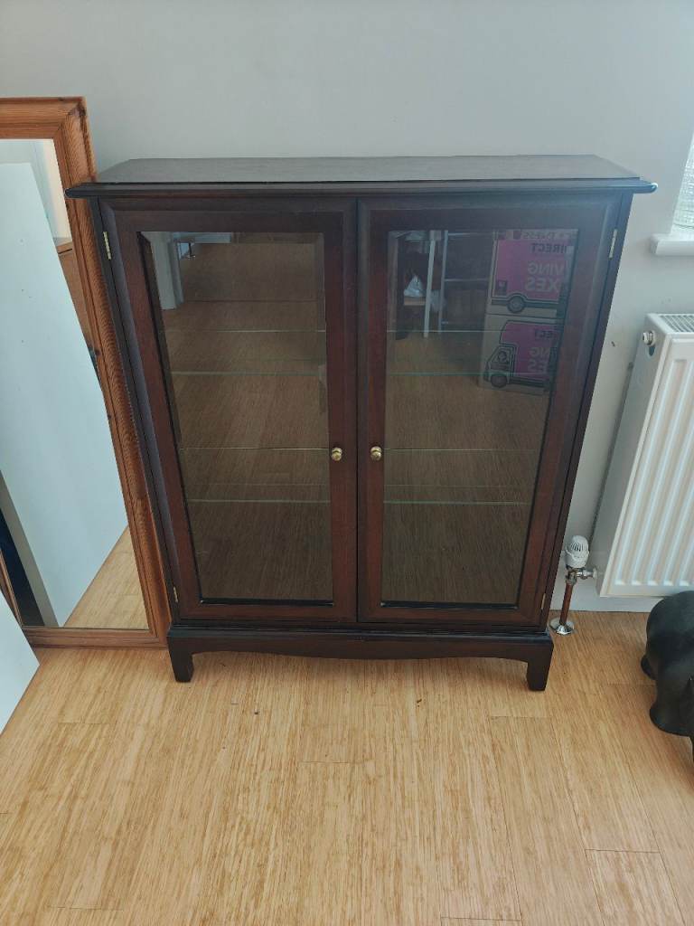 Stag Minstrel Glass Cabinet - drinks or ornaments - perfect for upcycling/painting