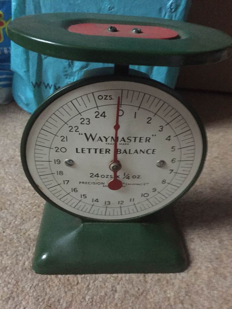 Vintage Waymaster Letter Balance Weighing Scales