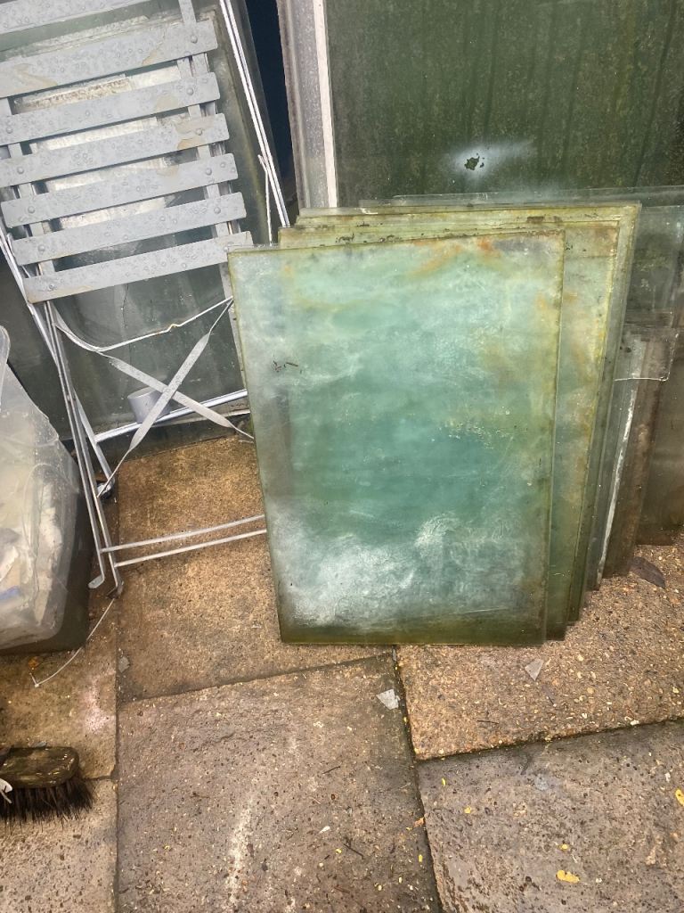 Good Condition Greenhouse Glass Panels – Used