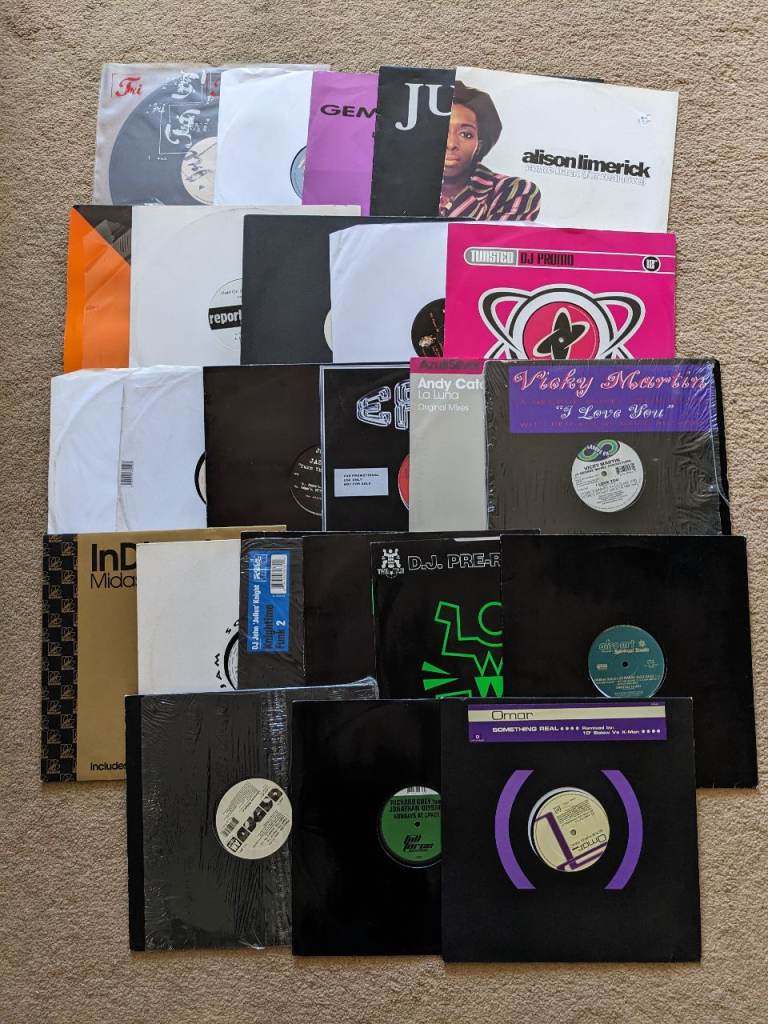 1990s House Music Collection 12" Vinyl All listed House Music Joblot