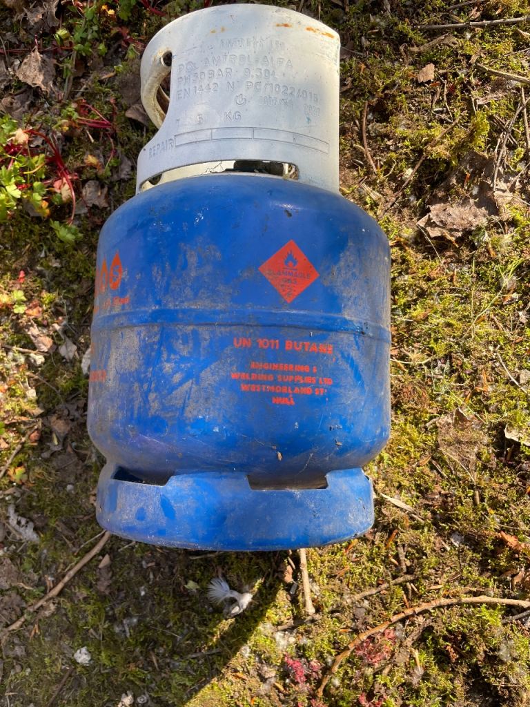 30% full Butane Gas Bottle - Fair Condition