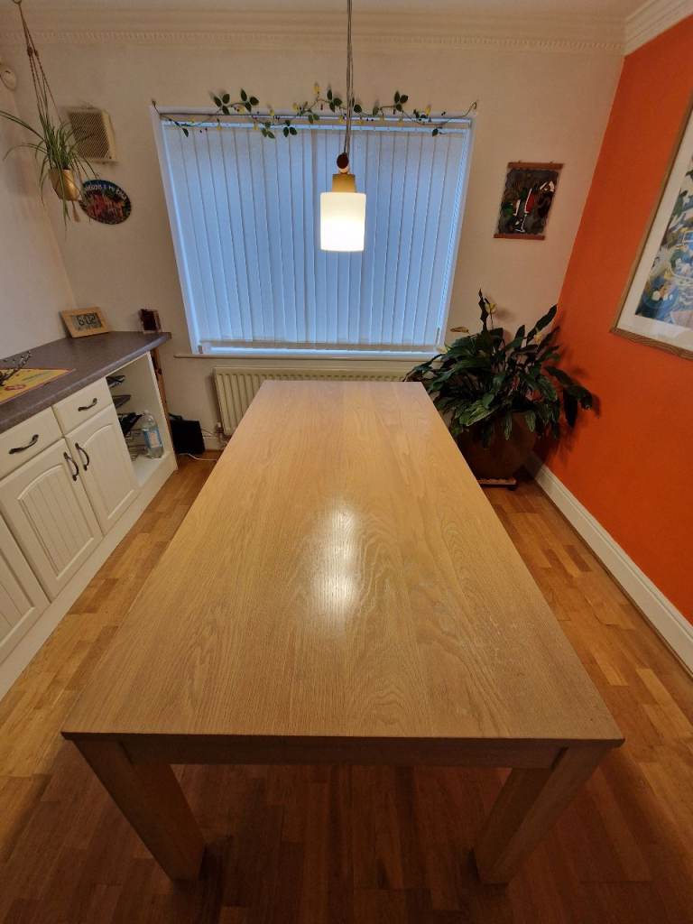 Rectangular Wooden Dining Table – 180cm x 90cm