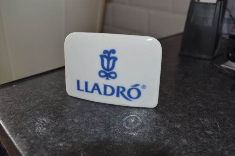 SWAP    Lladro Advertising Sign / Plaque, Shop Display / Point Of Sale