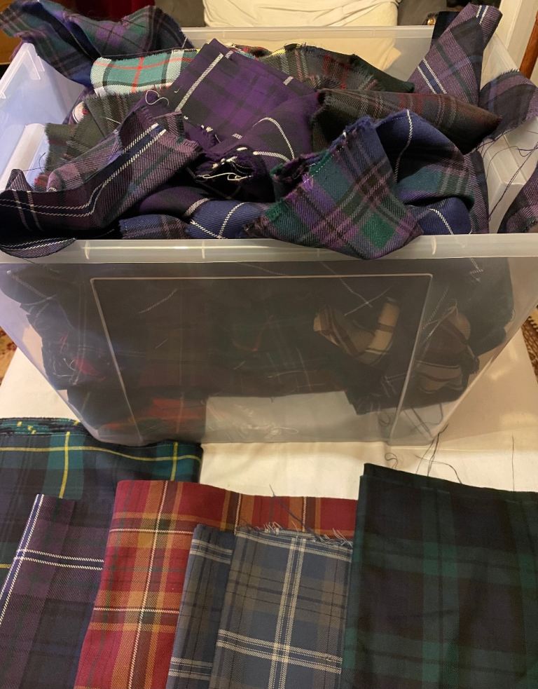 Tartan remnants / patchwork 