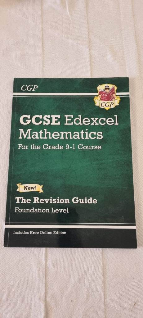 GCSE Maths EDEXCEL 9-1 Foundation Level Exam revision guide