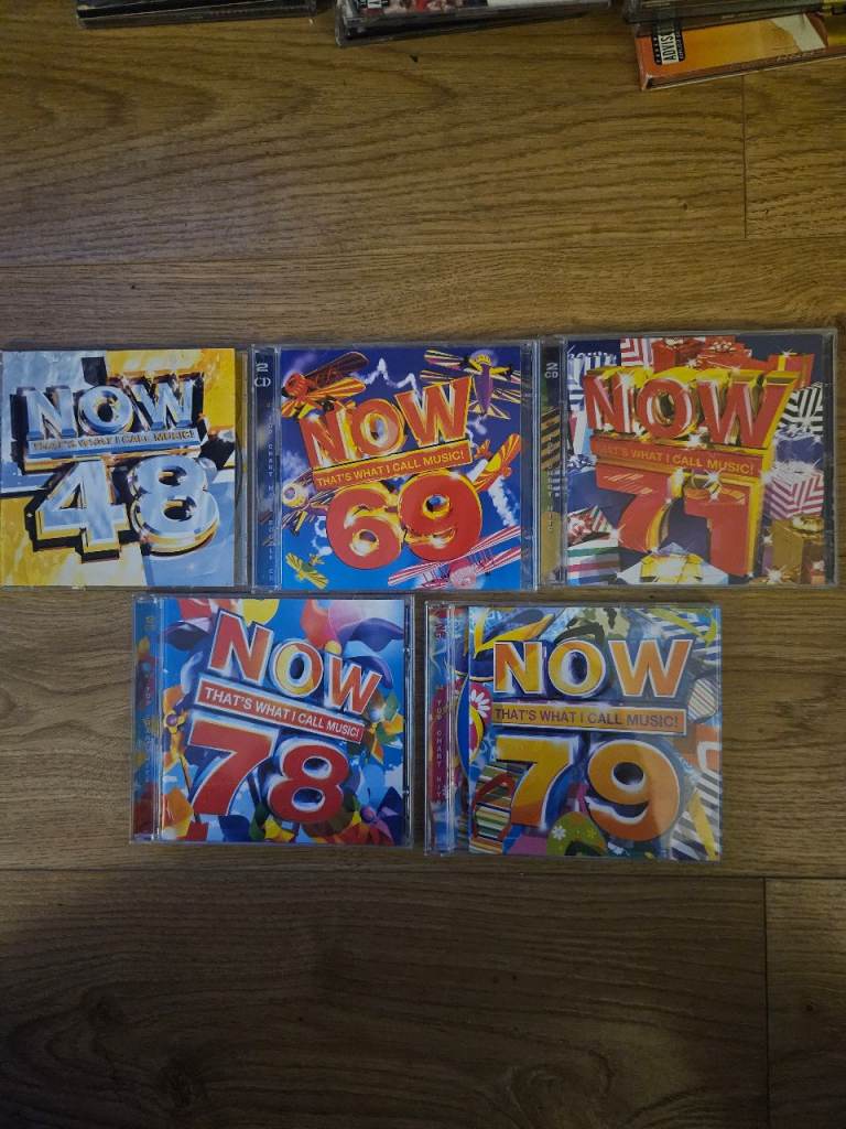 5x NOW THATS WHAT I CALL MUSIC ALBUMS: 48, 69, 71, 78, 79 JOB LOT