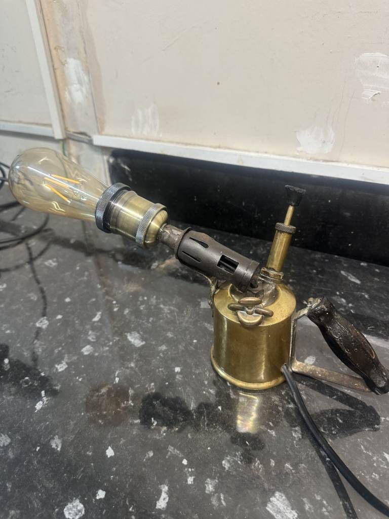 Blowtorch Lamp - Steampunk Style