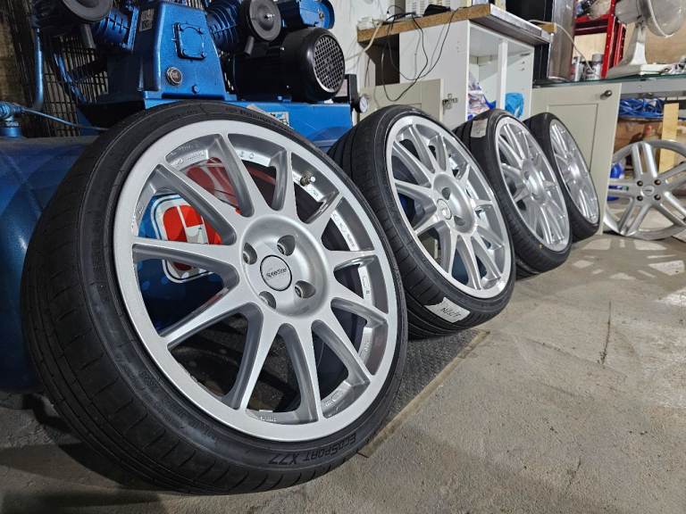18" 4x108 Speedline Turini Alloy wheels tyres Ford Fiesta Courier van Cosworth Peugeot Citroen 