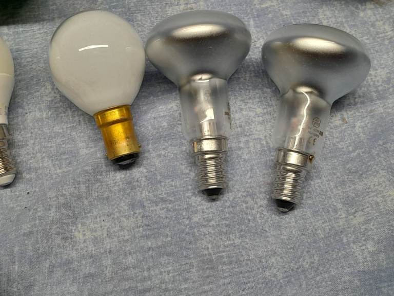 Light bulbs selection of various types 25 pence each.