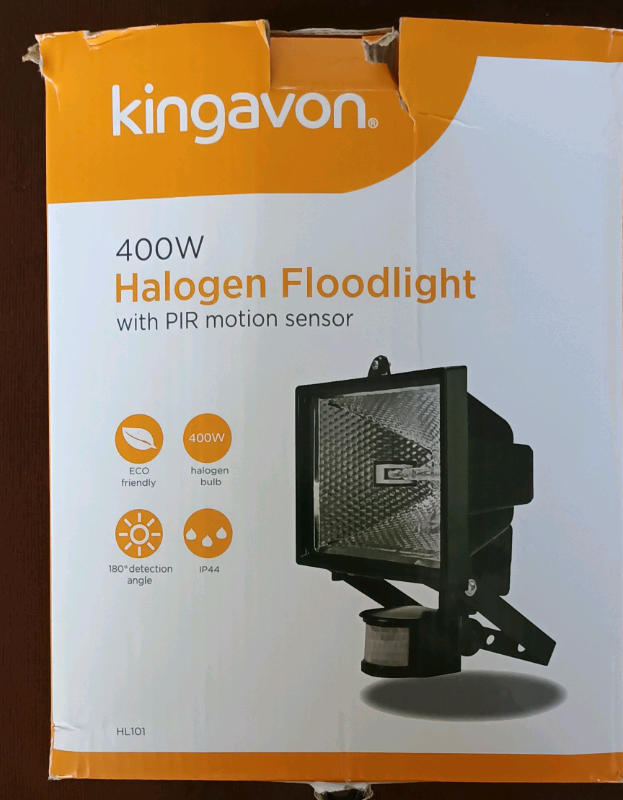 Floodlight halogen 400W with PIR motion sensor