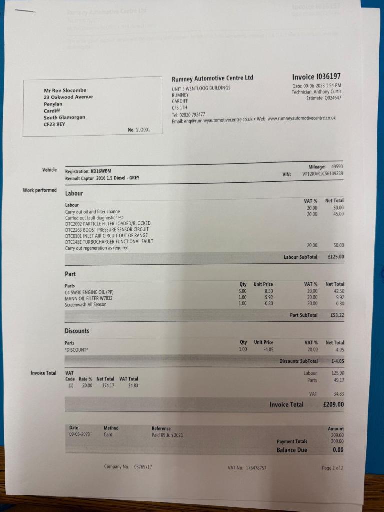 2016 Renault Captur 1.5 dCi 110 Dynamique Nav 5dr HATCHBACK DIESEL Manual