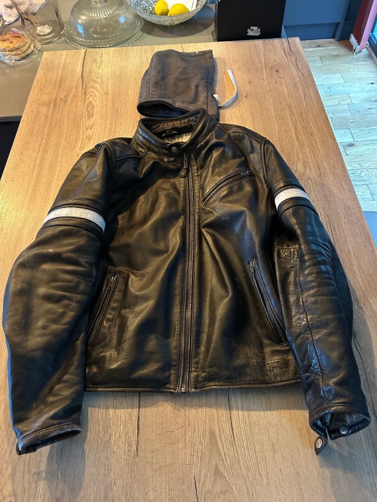 Richa Toulon leather motorcycle jacket xxl