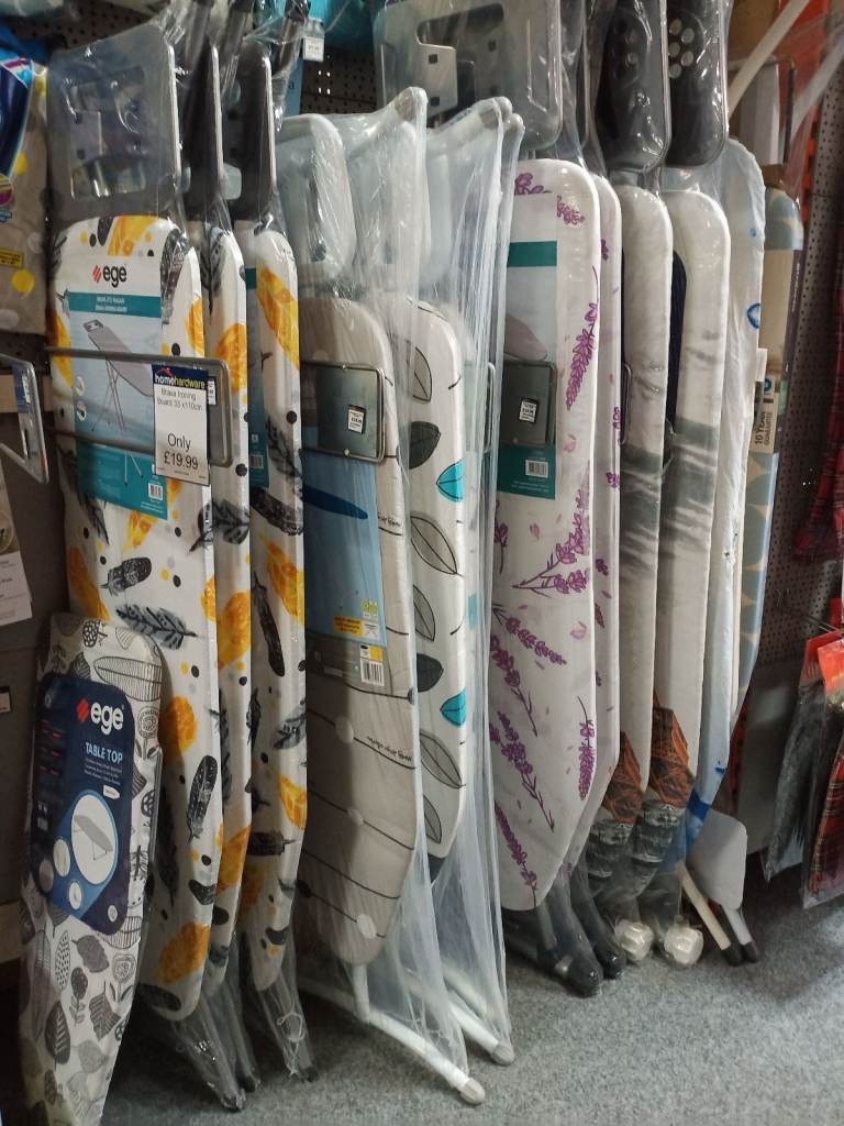 Iron Boards / Covers and steam Irons are in stock