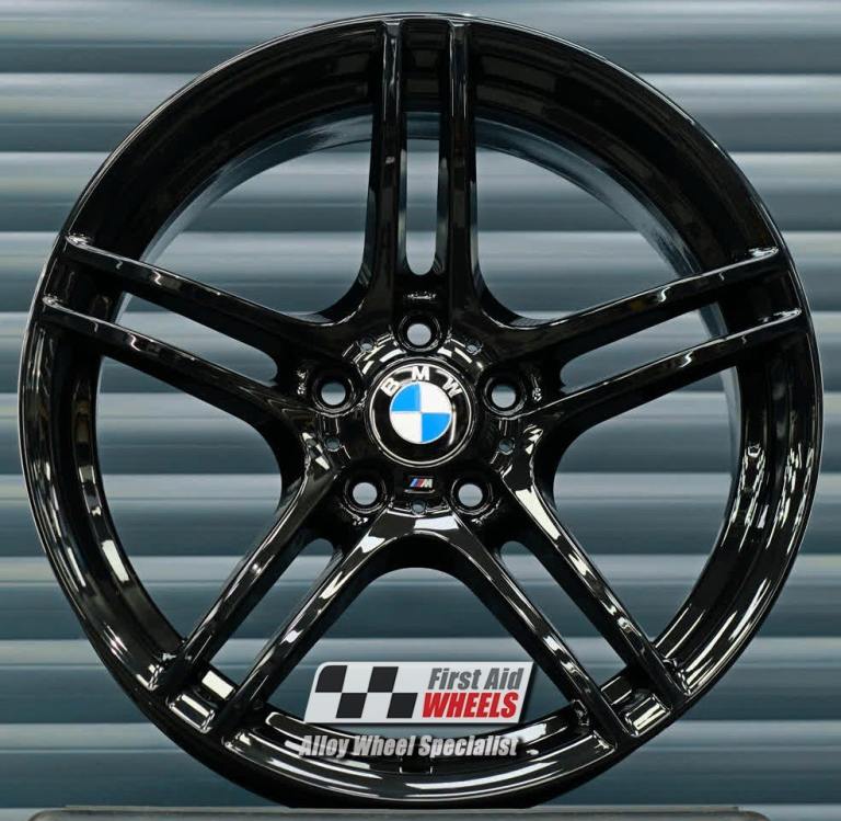BMW 3 SERIES E90 1X 19'' GENUINE STYLE 313 GLOSS BLACK FRONT ALLOY WHEEL S236BGF