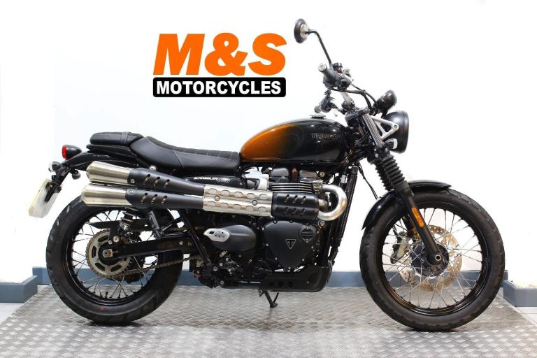Triumph Scrambler 900 Orange Stealth