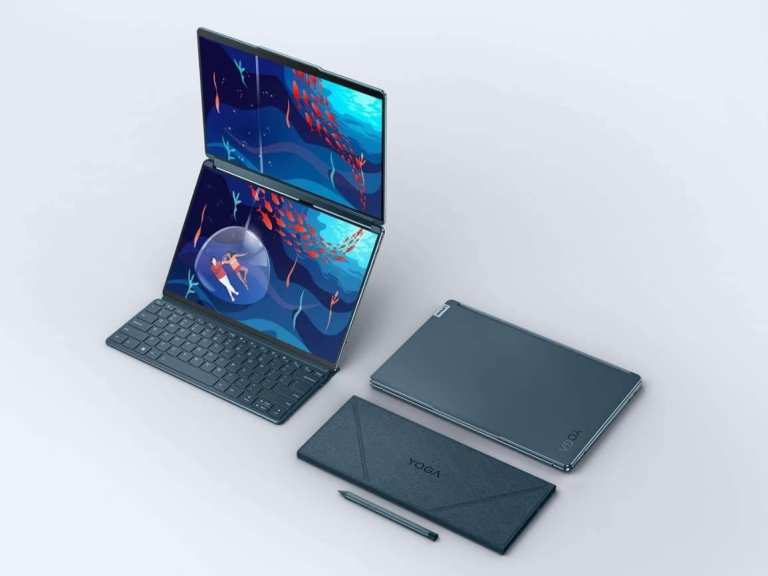 Pre-Owned LENOVO Yoga Book 9i 13.3" 2 in 1 Laptop - Intel Core i7, Teal
