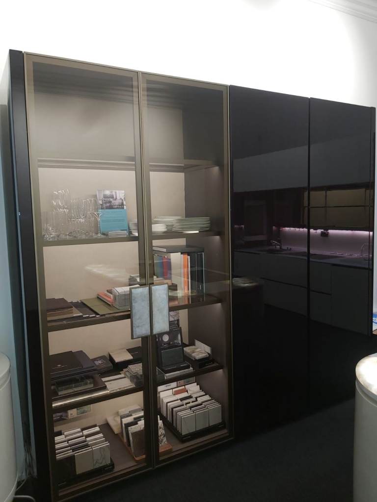 Modern Glass Display Cabinet / Bookcase - As Good As New