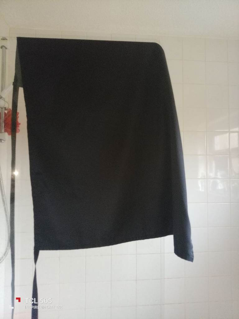 Three New Black Cotton Aprons for Work