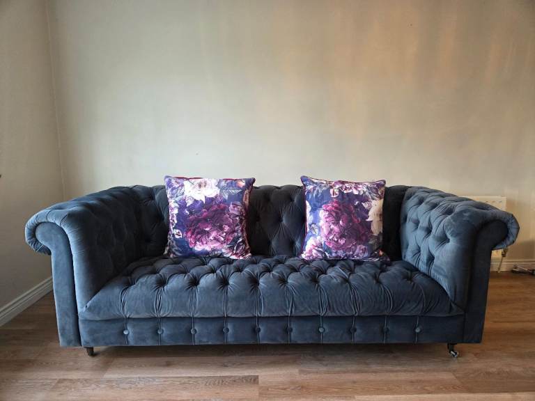 Chesterfield Sofa Navy Blue