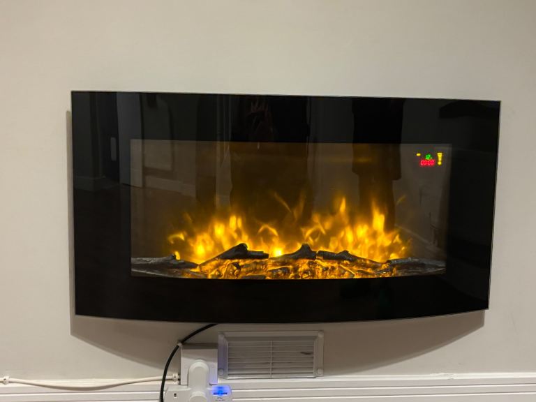 Beautiful black electric fire