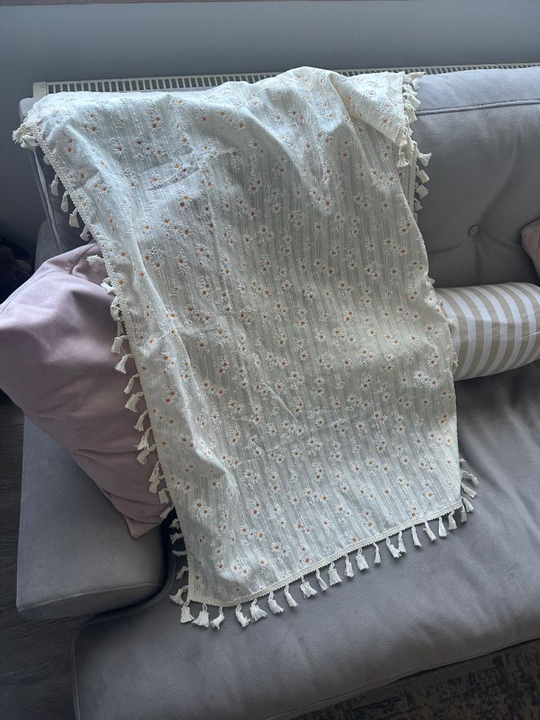 image for Under counter curtain x2 and pole