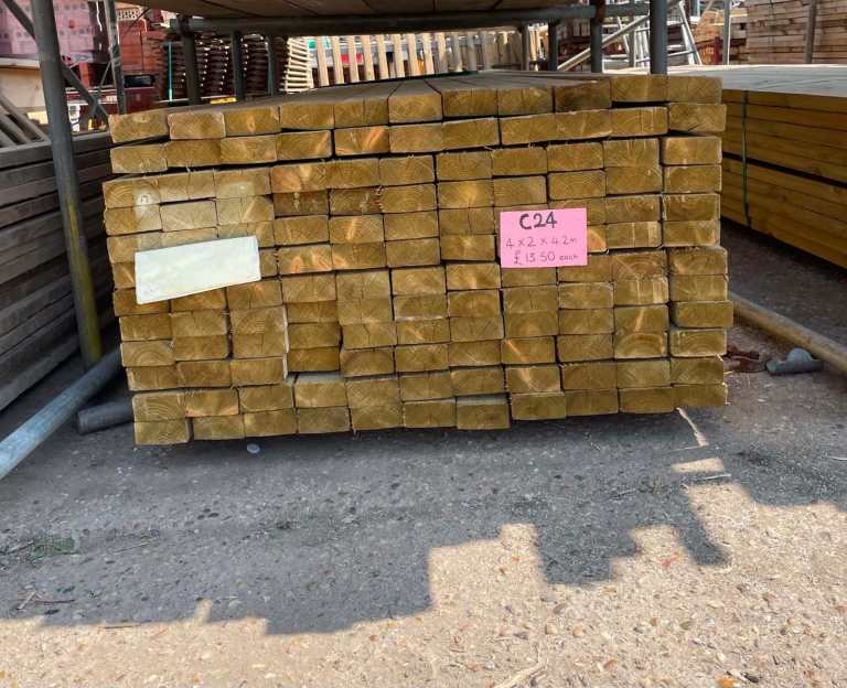New C24 - 4"x2" x 4.2m x106 Available