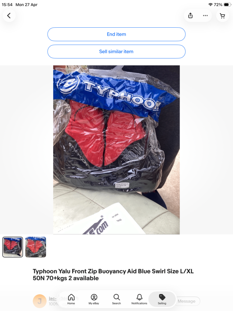 Typhoon Yalu Front Zip Buoyancy Aid L/XL - New