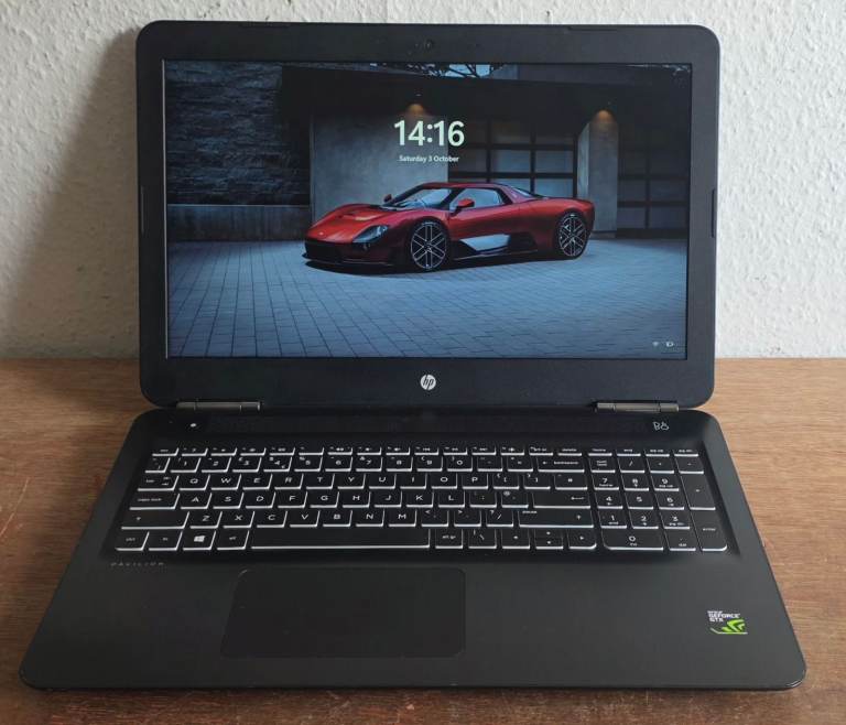 HP Pavilion 15.6" Gaming Laptop i7 CPU, 16GB RAM GTX1050 GPU Win 11 Office Pro Plus 2021