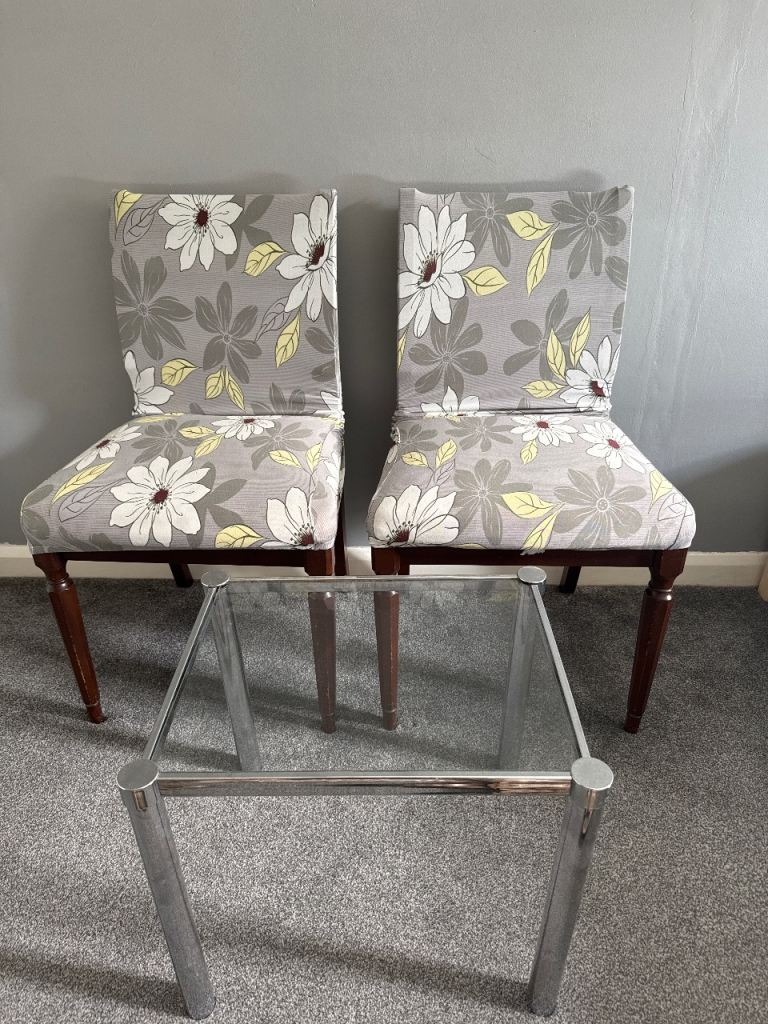 Chair and table 