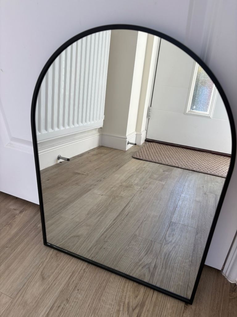 Black Habitat arch wall mirror