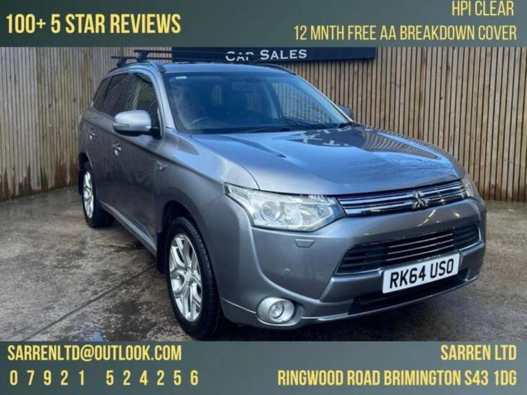 2014 Mitsubishi Outlander 2.0 PHEV GX4h 5dr Auto ESTATE PETROL/ELECTRIC Automatic