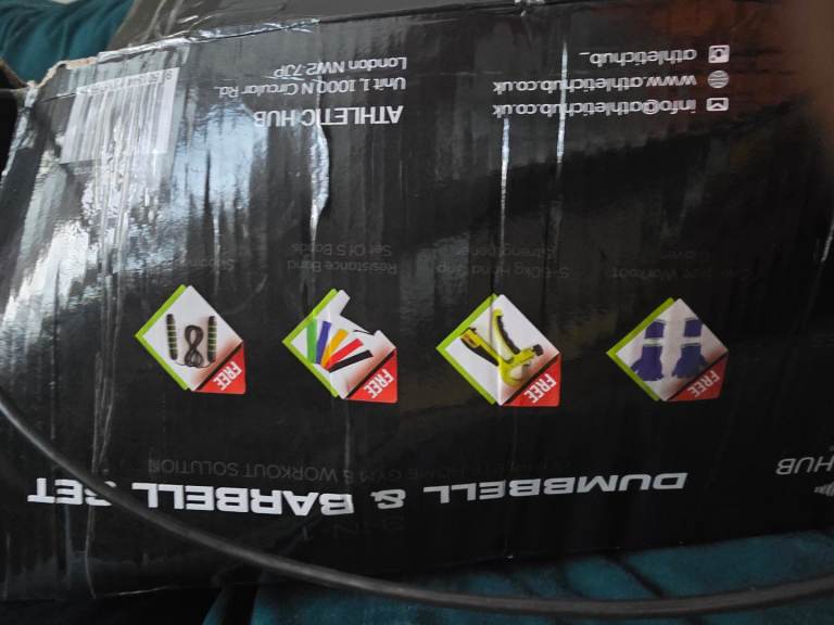 Box of fitness equipment 