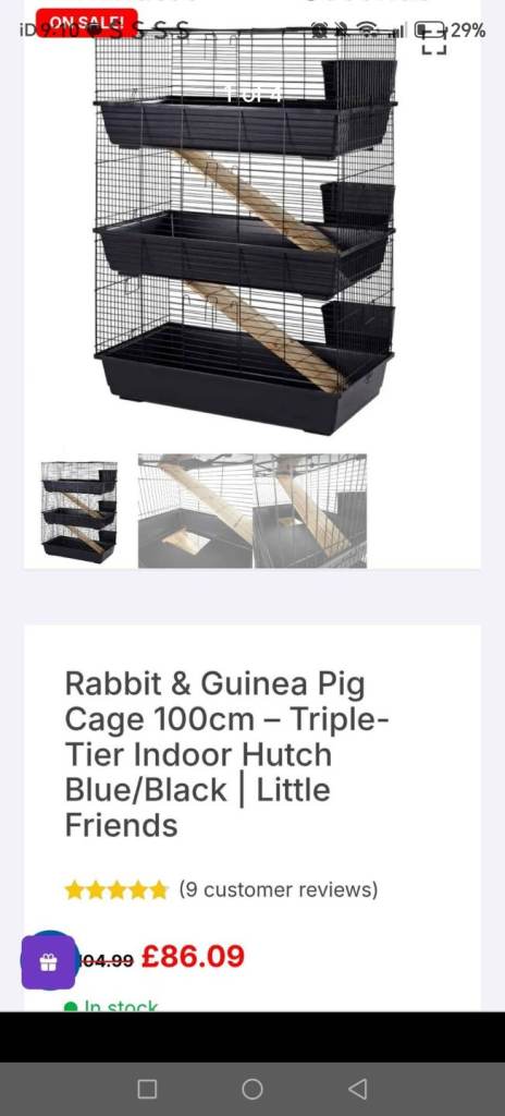 3 tier rabbit cage
