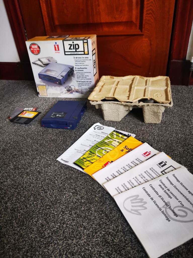 Iomega Zip Drive 100 with Original Box and Manuals - Please Read Description