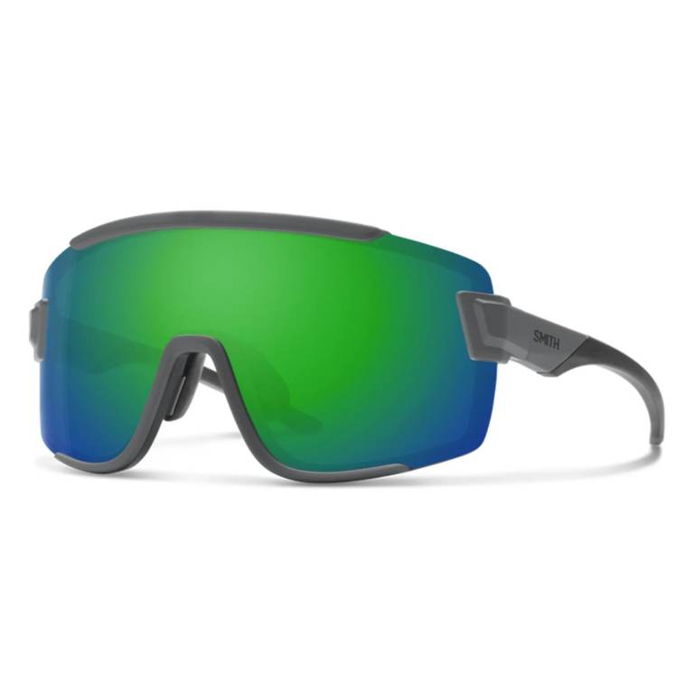 Smith Wildcat Sunglasses Matt Cement / ChromaPop Green Mirror – Brand New
