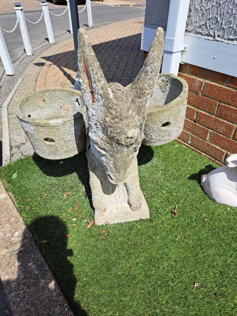 Vintage Donkey Double Planter 