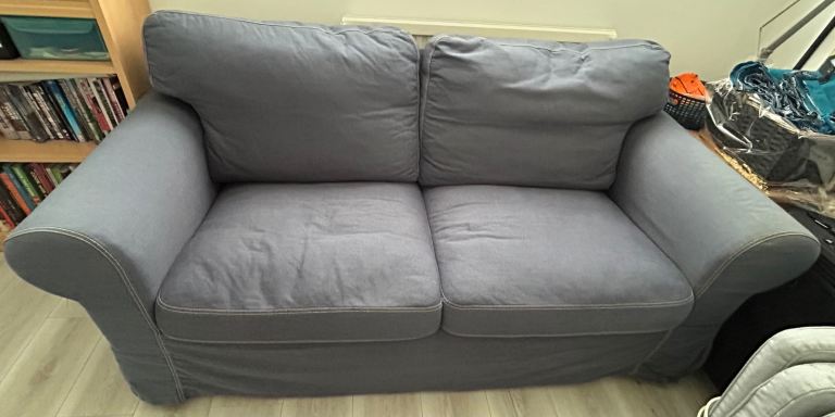 2 Seater Sofa – Denim Cover – £50 ONO – Collection Alloa