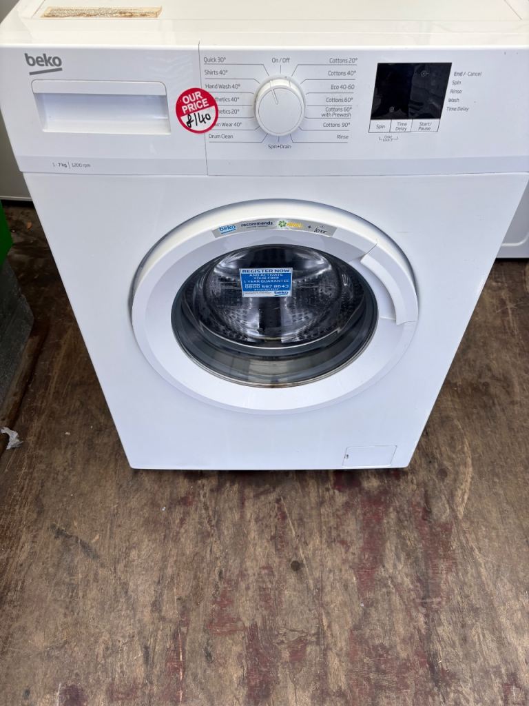🔥BEKO 7KG WASHING MACHINE £140 DELIVERED +FITTED🔥6 MONTHS WARRANTY 🔥