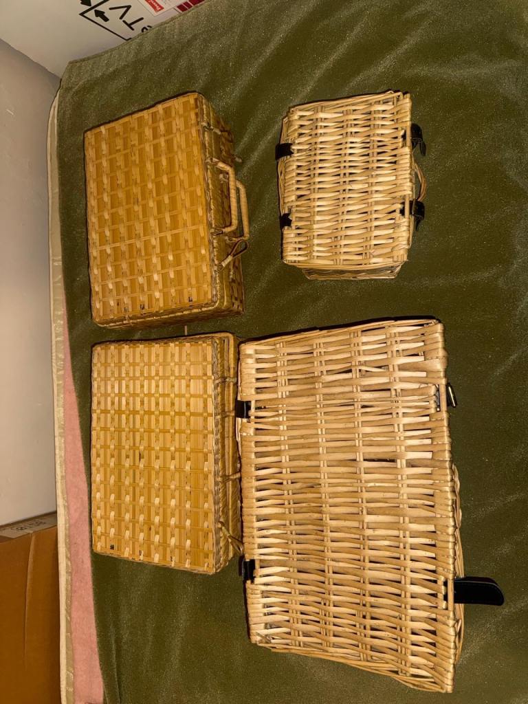 image for Job Lot - Rattan Baskets and Boxes 