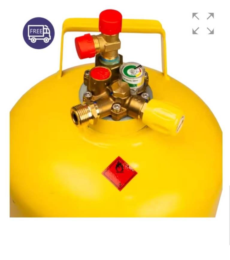 Gaslow refillable gas bottle. 6kg not Calor Gasit campervan off grid  